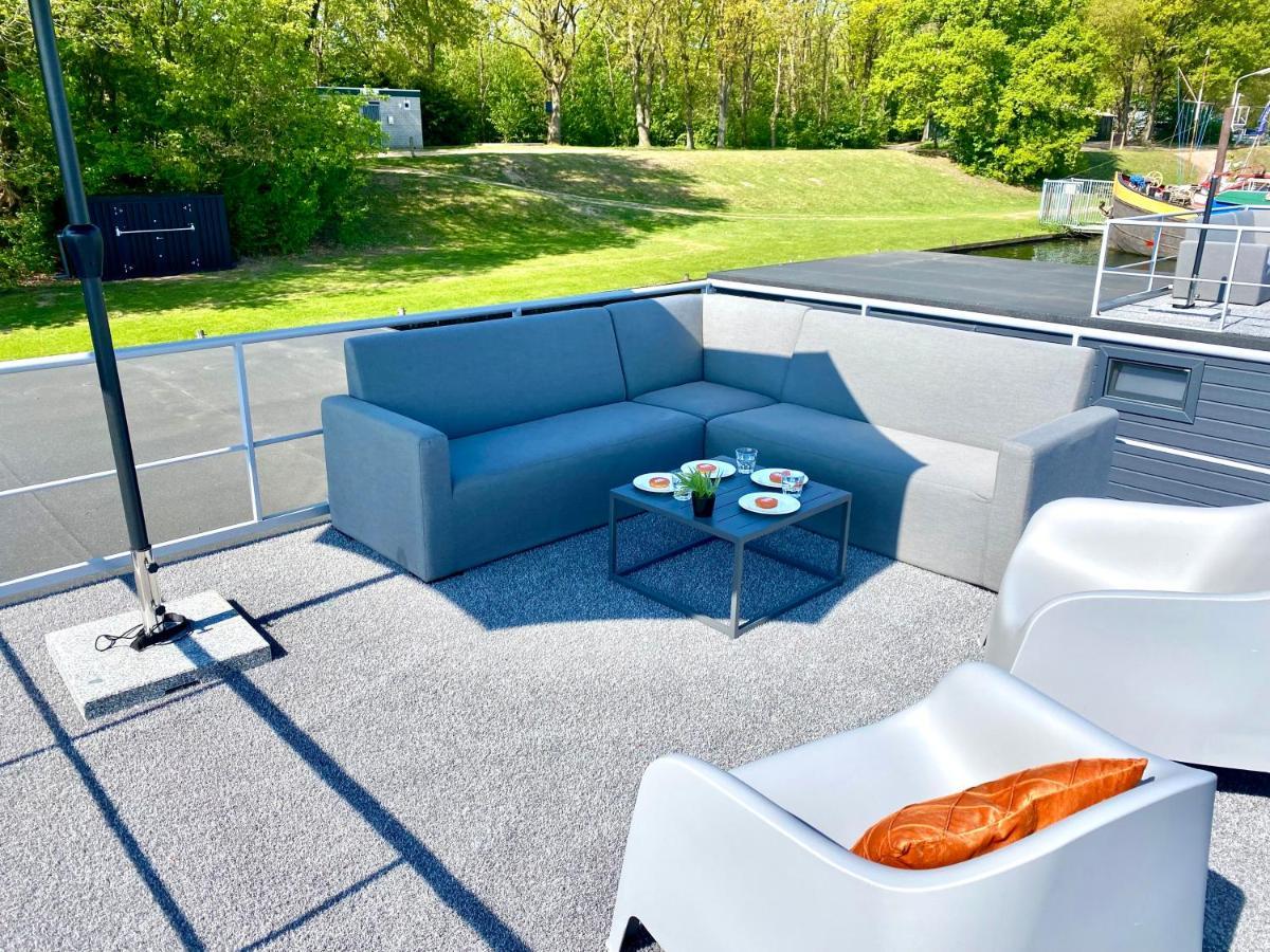 Houseboat Met Dakterras Mookerplas Middelaar Dış mekan fotoğraf
